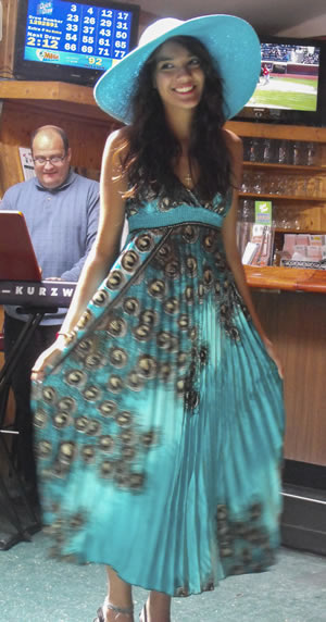 Tuxedo HS Student from Greenwood Lake modeling clothing for the Depot